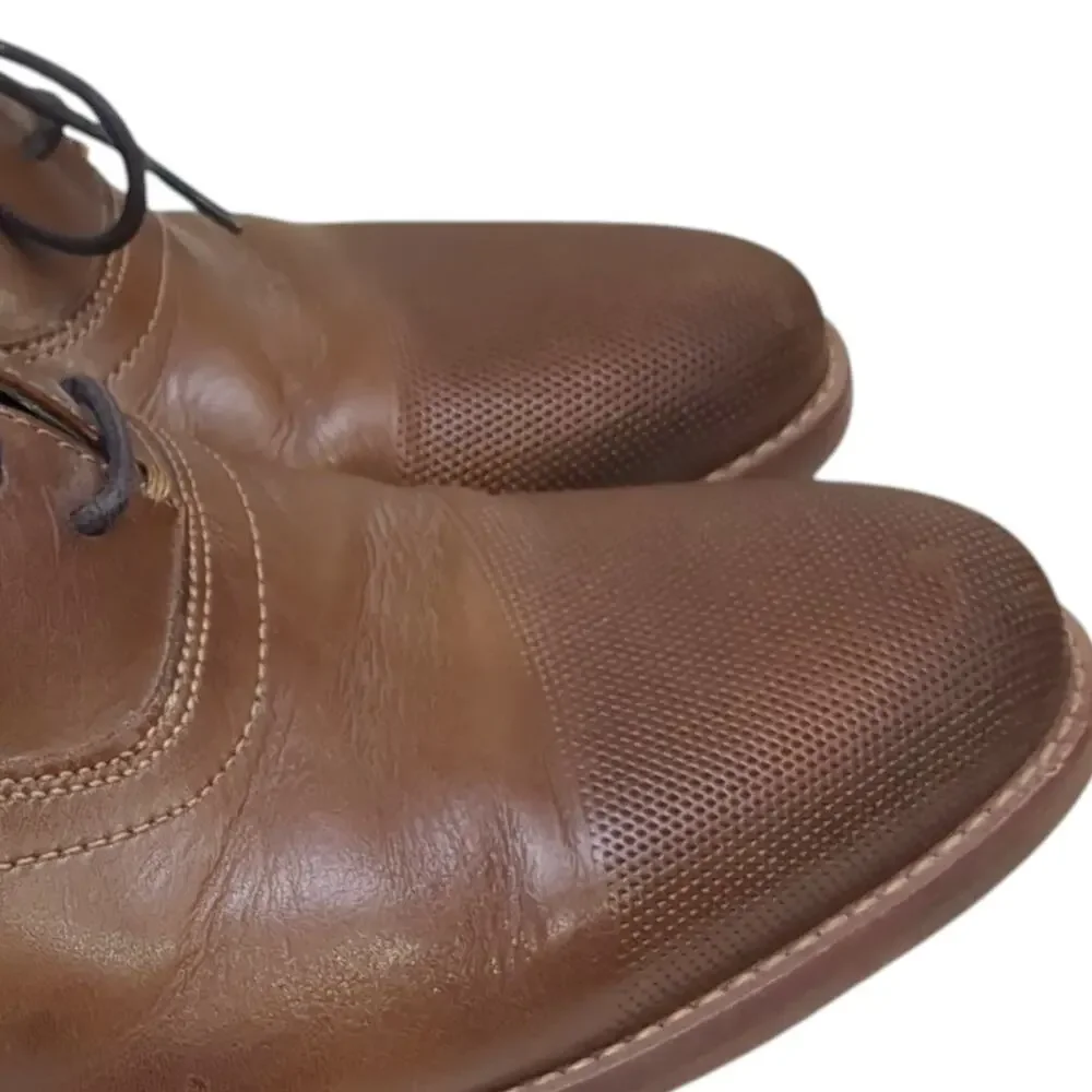 Rockport Dress Oxford Shoes Mens Size 10 Brown Cap Toe Leather TruTECH CG8256